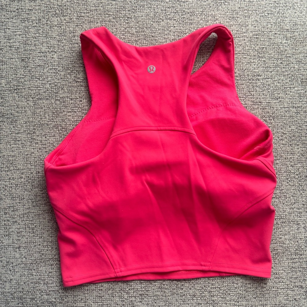 Lululemon pink Wunder Train Racerback Tank Everlux Size 6 #activewear #yoga